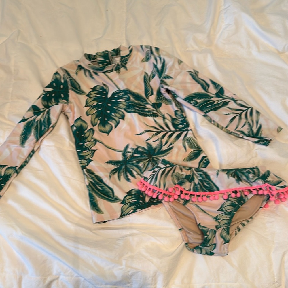 Two piece rash-guard set